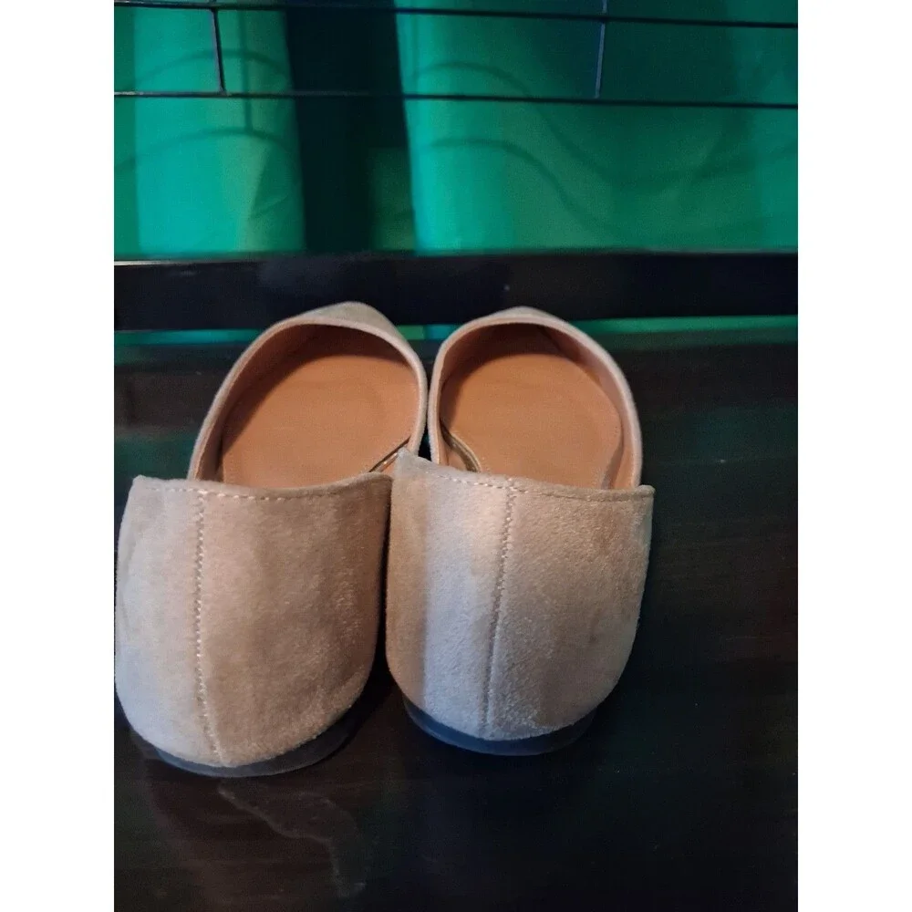 Ollioslip on ballet flats D Orsay style pointed toe sz 9